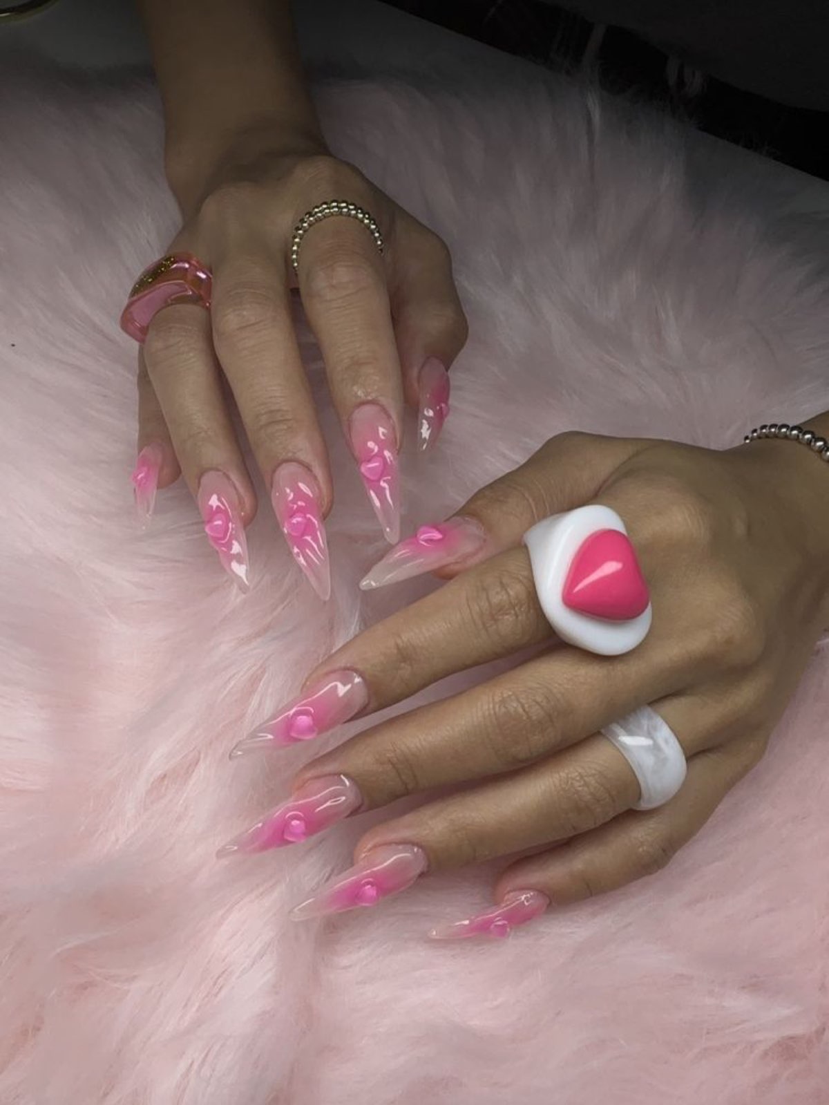 Custom nail design at Kiss LA Nail Boutique