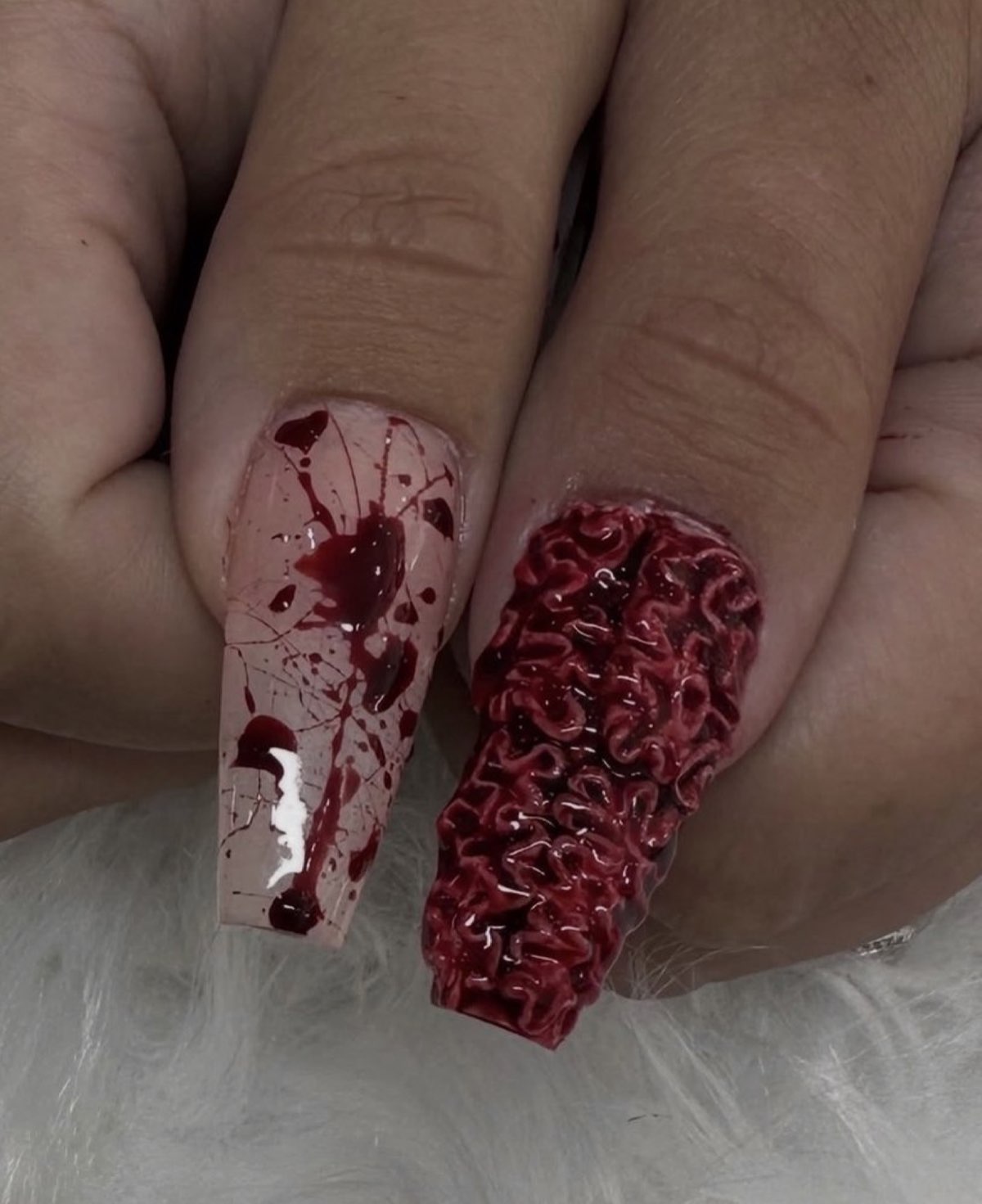 Finished set at Kiss LA Nail Boutique, Los Angeles